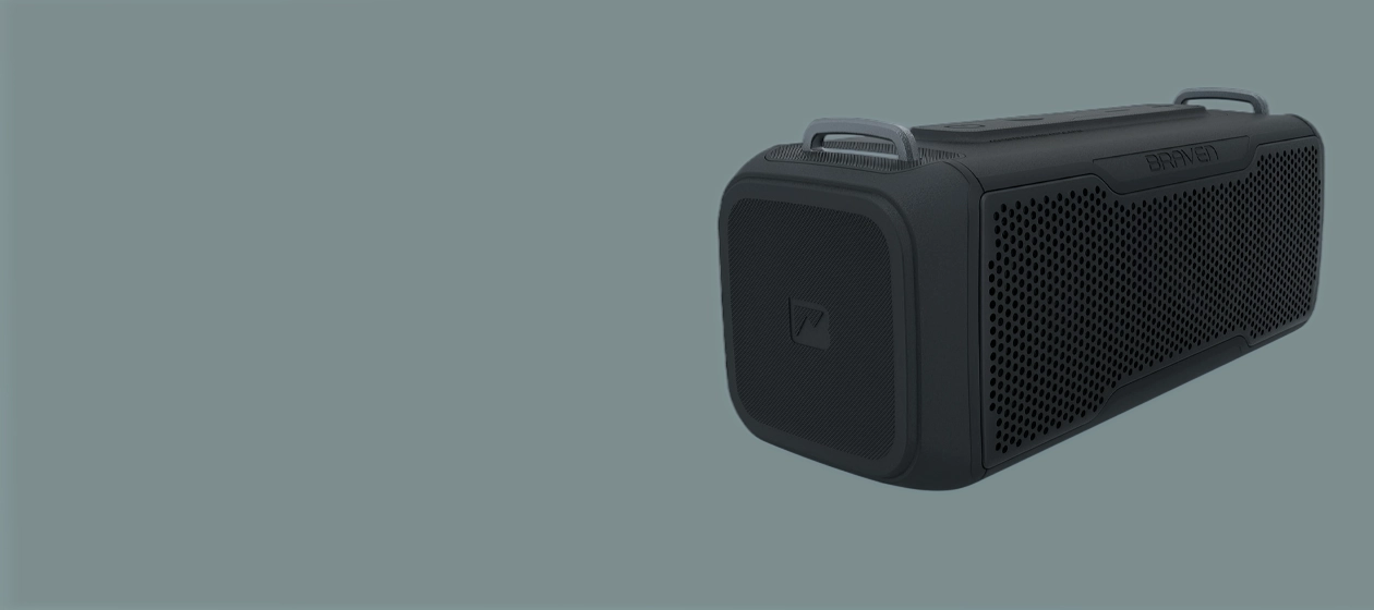 Braven BRV- X/2 - Wireless Bluetooth - Rugged Portable Waterproof Speaker with USB, Black (604203557)

