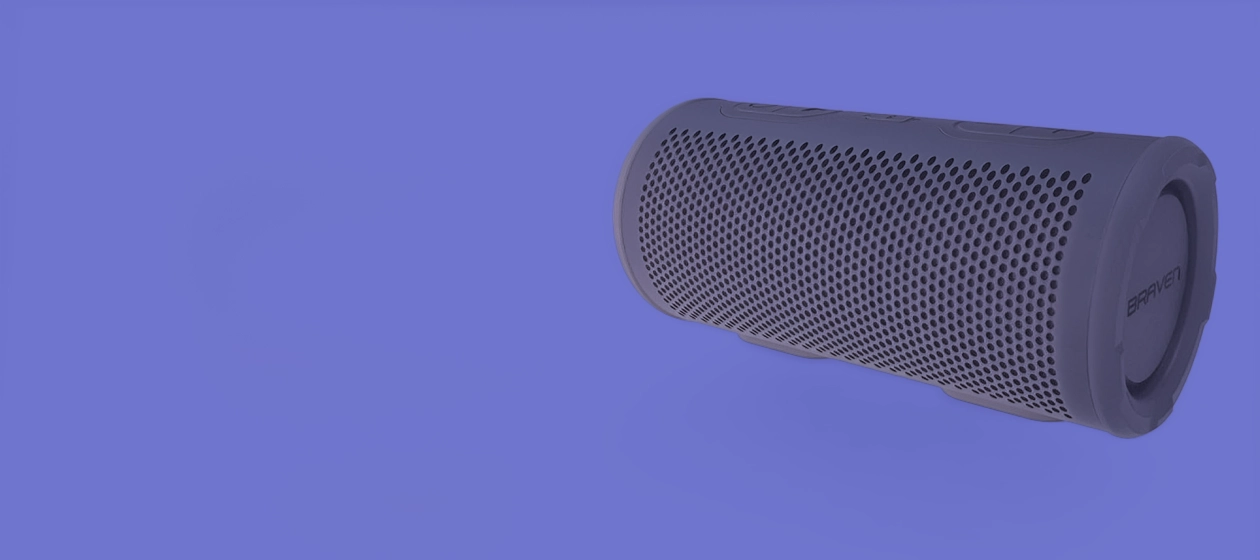 Braven STRYDE 360 Waterproof Bluetooth Speaker - Black (Renewed)
